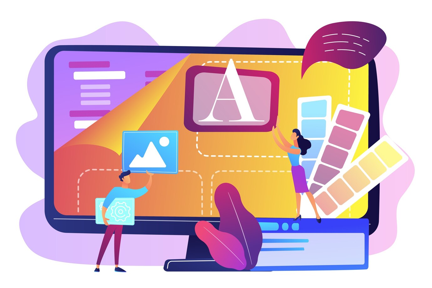 programmers-computer-using-low-code-platform-computer-tiny-people-low-code-development-low-code-platform-lcdp-easy-coding-concept-bright-vibrant-violet-isolated-illustration_335657-988